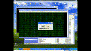 68008 on a breadboard running Basic
